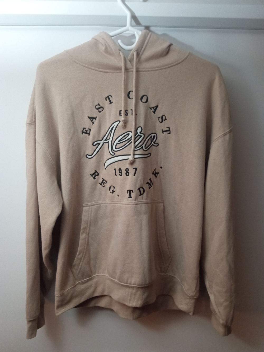 Aeropostale Beige 'Aero' Crewneck Hoodie Sweatshirt